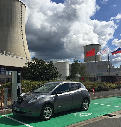 Pose d’une borne de charge pour véhicule électrique (Civaux)