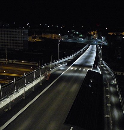 Mise en valeur et éclairage du viaduc Léon Blum (Poitiers)